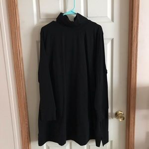 Zapelle Womens Black Turtleneck 4X